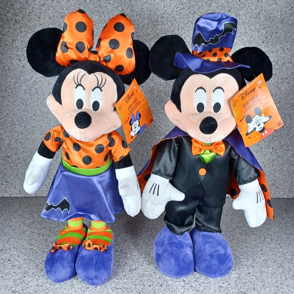 Disney Halloween Minnie Mouse Mickey Mouse Plush Standing Greeter Decorations